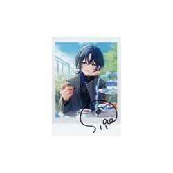 Chara Card Huoi Blue Hand Signed Cheki Style Bromide “Virtual YouTuber Ho Used - Image 1