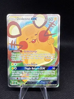 Dedenne GX 195a/214 LP Alternate Full Art Promo Pokemon Card - Image 1