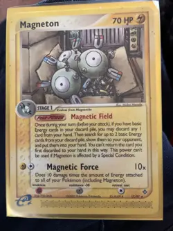 Magneton Pokemon Card 17/75 Neo Revelation Series Holo Rare - Image 1