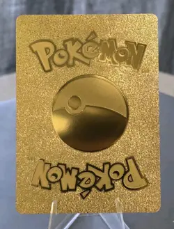 Pokemon Pikachu V 835hp Gold Foil Fan Art Collector Card TCG - Image 2