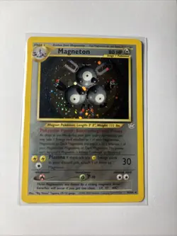 Pokemon TCG Magneton Neo Revelation Holo Card 10/64 Unlimited Rare LP - Image 1