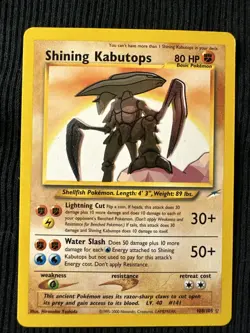 Shining Kabutops First Edition Pokemon Card 108/105 Neo Destiny - Image 1