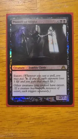 MTG Pontiff of Blight Dragon's Maze Foil - Image 1
