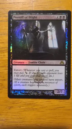 MTG Pontiff of Blight Dragon's Maze Foil - Image 2