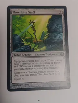 1x MTG Thornbite Staff Morningtide Magic the Gathering LP - Image 2