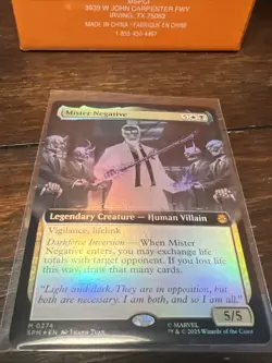 Mister Negative (Extended Art Foil) Mythic MTG Spider-Man - Image 3