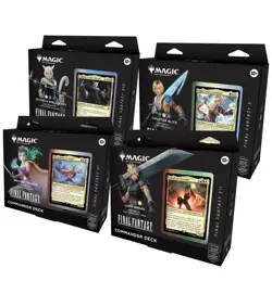 SEALED MTG Final Fantasy Commander Decks Set of 4 Deck Magic the Gathering Case - Image 1