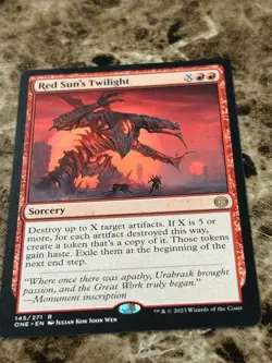 RED SUN'S TWILIGHT Magic MTG Phyrexia: All Will Be One - Image 1