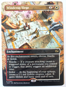 Windcrag Siege #392 MTG Tarkir Dragonstorm Borderless Alt Art NM - Image 1