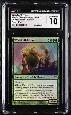 WOODFALL PRIMUS Shadowmoor Foil Rare CGC 10 MTG [Nostalgium] - Image 1