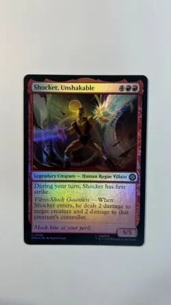 MTG Marvel Spider-Man Shocker, Unshakable Foil #0089 Magic The Gathering - Image 1