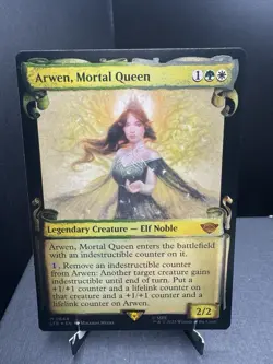 MTG The Lord of the Rings Arwen Mortal Queen Showcase Scrolls Foil NM - Image 1