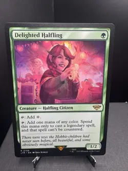 MTG The Lord of the Rings Delighted Halfling Regular NM - Image 1
