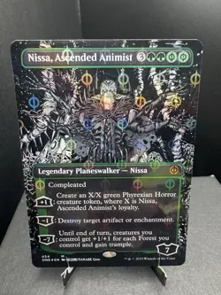 MTG Phyrexia ONE Nissa Ascended Animist Borderless Compleat Foil NM! - Image 1