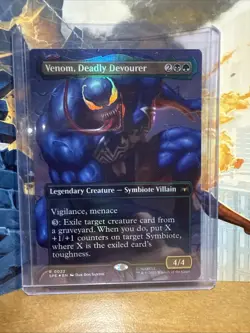 MTG Venom, Deadly Devourer (Borderless Foil) Marvel's Spider-Man 22 NM - Image 1