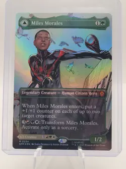 MTG - Miles Morales - Ultimate Spider-Man - Borderless - SPM 234 - FOIL - NM - Image 2
