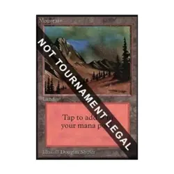 WOTC MtG Collector's Ed Mountain (C) (CE) (L) Fair - Image 1