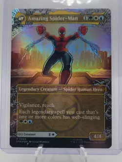 Marvel Spiderman Peter Parker / Amazing Spider-Man 208 Mythic MTG Foil - Image 2