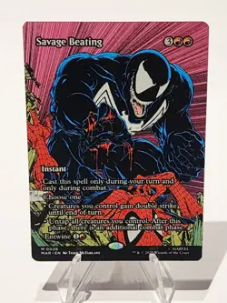 Savage Beating - MTG - Marvel Spider-Man MYTHIC #0026 (NM, NONFOIL) - Image 1