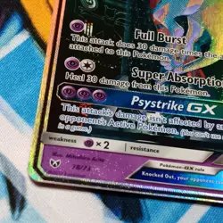 Pokemon Shining Legends 2017 Mewtwo GX #78/73 Full Art Secret Rare - Image 3