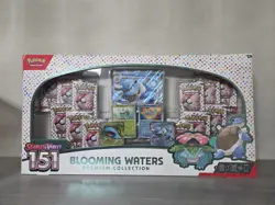 Pokemon 151 Blooming Waters Premium Collection Brand New SHIPS TODAY BOX DAMAGE - Image 1