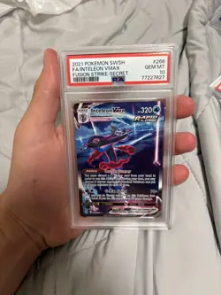 Secret - Inteleon VMAX Pokemon Sword & Shield Fusion Strike PSA 10 GEM MT - Image 1