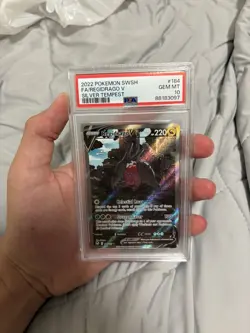 2022 POKEMON SWORD & SHIELD SILVER TEMPEST #184 FULL ART/REGIDRAGO V PSA 10 - Image 1