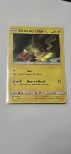 Pokemon - Detective Pikachu - 10/18 - Holo Rare - Pokemon TCG NM - Image 1