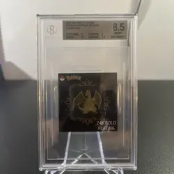Charizard Pokemon Candy Stickers (2023) Korean Striking 24k Gold Plating CGC 9 - Image 1