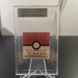 Charizard Pokemon Candy Stickers (2023) Korean Striking 24k Gold Plating CGC 9 - Image 2