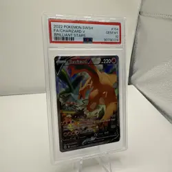 2022 Pokemon Brilliant Stars FA/Charizard V 154/172 Full Art PSA 10 - Image 4