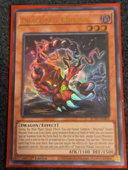 Dracotail Mululu JUSH-EN005 Ultra Rare Yugioh Justice Hunters 1st Edition nm - Image 1