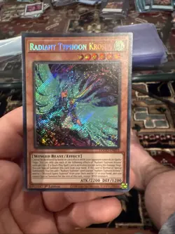 Yugioh! 1x Radiant Typhoon Krosea DOOD-EN015 Secret Rare 1st Ed NM - Image 1