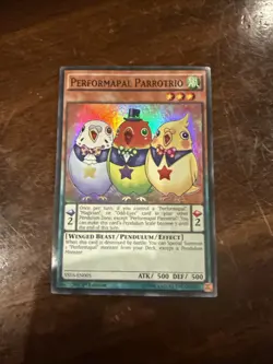 YuGiOh Performapal Parrotrio YS16-EN005 Super Rare 1st Edition MP - Image 1