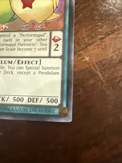 YuGiOh Performapal Parrotrio YS16-EN005 Super Rare 1st Edition MP - Image 2