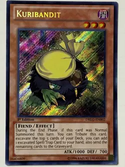 Yugioh Kuribandit DRLG-EN002 Secret Rare 1st Ed NM - Image 1
