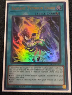 Yugioh! 1x Radiant Typhoon Chant DOOD-EN061 Ultra Rare 1st Ed NM - Image 1