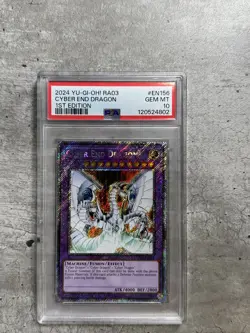 Yugioh Card 1st Ed Cyber End Dragon PSA 10 Gem Mint, RA03-EN156 2024 - Image 1