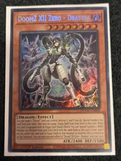 Yugioh DoomZ XII Zero - Drastea Secret Rare DOOD-EN008 Near Mint - Image 1
