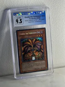 YuGiOh Exodia the Forbidden One MC1-EN001 Graded CGC 9.5 GEM MINT Secret - Image 1