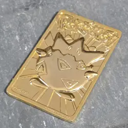 Vintage 1999 Nintendo 23k Gold Plated Togepi Pokemon Burger King Trading Card NR - Image 4