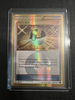 Ultra Ball Gold Plasma Freeze Holo Card 122/116 Secret Rare 2013 - Image 1