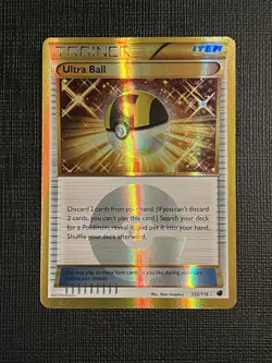 Ultra Ball Gold Plasma Freeze Holo Card 122/116 Secret Rare 2013 - Image 2