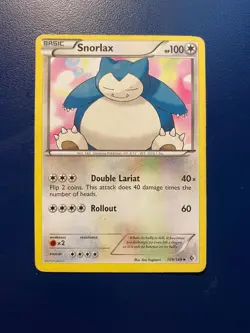 2012 Snorlax 109/149 Boundaries Crossed Regular Pokemon Card - Image 1