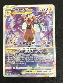 Zeraora VSTAR - GG43/GG70 - Ultra Rare Crown Zenith - Pokemon Card - NM - Image 1