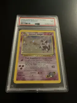 Sabrina’s Gengar Holo Gym Heroes PSA 7 2000 WOTC Pokemon Card #14 - Image 1