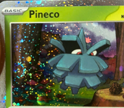 Pokemon Card Black Star Promo SVP 061 Holographic Swirl Pineco NM - Image 1