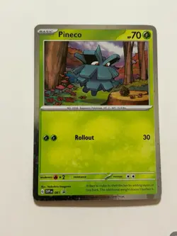 Pokemon Card Black Star Promo SVP 061 Holographic Swirl Pineco NM - Image 2