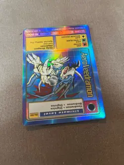 1999 Digimon AeroVeedramon Foil card #BO-88 NM - Image 4