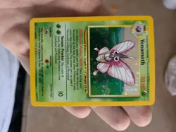 Venomoth 13/64 Jungle No Symbol Error Holo Rare Pokemon Card - Image 2